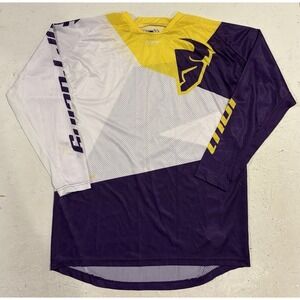 Thor Fuse Jersey Motorcross Purple Yellow Men XL Dirt Bike Racing Shirt